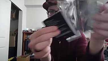 Opening a Pack on Magic the Gathering Cards