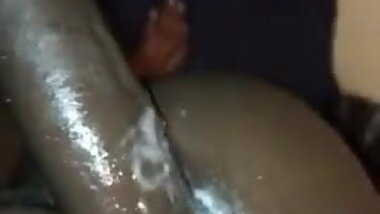 Long dick Deep In Her Ass .- Creampie..!!