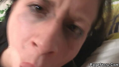 Punished young wife extreme deepthroat and fuck