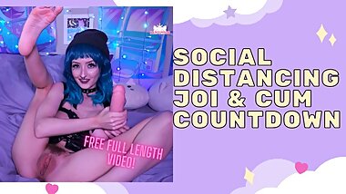 BLUE HAIR SLUT social distancing JOI and Cum Countdown