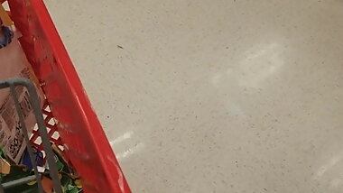 Beautiful young girl Shopping at Target