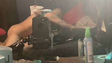 Mature milf with young Latin lover