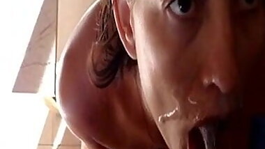 Blowjob and facial in busty finnish mom from huoria.eu