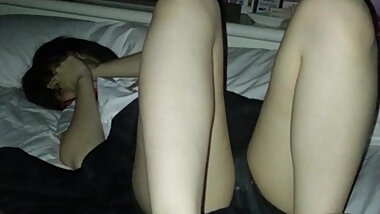 Asian ballbusting footjob