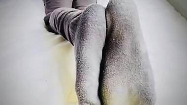 Stinky sock and feet tease