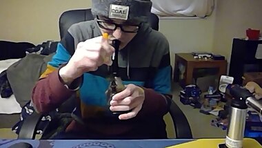Cute Young Nerd Doing a Dab
