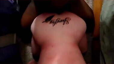 Interracial fuckfest: slutty sub BBW MILF pleases young BBC