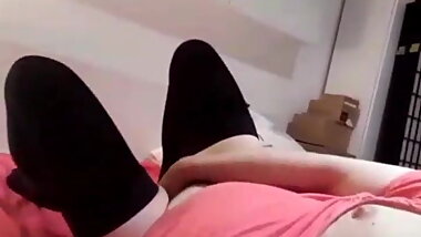 Milf play pussy on young dick